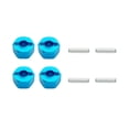 thumbnail image 3 of Kokiya 4 Pieces 1/16 Scale RC Hex Wheel Hubs 12mm Accessory RC Car Spart Parts Replaces Blue, 3 of 7