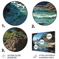 thumbnail image 3 of Designart "Retreat Among Beach Rocks III" Landscapes Metal Wall Art Prints, 3 of 5