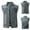 #282-Blue, variant on Handshe Men's Denim Vest, Solid Color with Notch Lapel Collar Sleeveless Button Front and Distressed Details, Casual Fashion for Daily Wear and Outdoor Activities