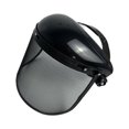 thumbnail image 1 of Protector facial completo para recorte de motosierra, visera de malla ajustable, protección versátil Negro, 1 of 9