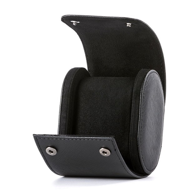 Estuche de piel premium para relojes mecánicos - Protección contra polvo y rayones, diseño compacto para viajes de negocios. ¡Mantén tus relojes como nuevos con este elegante organizador portátil!