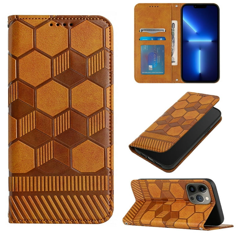 Leather Pattern Flip Holder Wallet Case Cover For iPhone 14/14