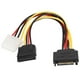 thumbnail image 4 of 2 cables SATA de 18 cm, SATA de 15 pines macho a Molex de 4 pines hembra y 15 pines hembra, cables de extensión SATA para carcasa de computadora, 4 of 8