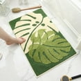 thumbnail image 7 of Bath Mats for Bathroom, Green Leaf Non Slip Bathroom Rug, Cute Small Washable Bath Rug Floor Door Mat for Indoor Shower Bathtub Decor, 7 of 7