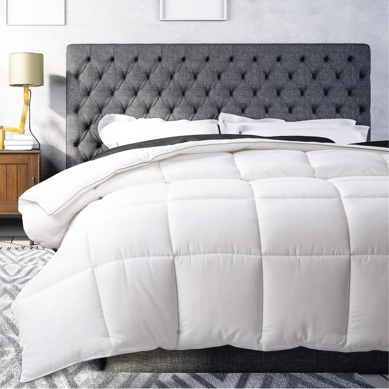 Bedding Bedsure Down Alternative Comforter Reversible Comfor