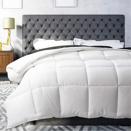 Bedsure Hypoallergenic Down Alternative White Comforter All Season Quilted Duvet Insert (Best Down Alternative Duvet Insert)