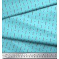 thumbnail image 3 of Soimoi Georgette Viscose Fabric Curve Diamond & Clock Tower Architectural Decor Fabric Printed Yard 42 Inch Wide, 3 of 3