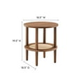 thumbnail image 6 of Coffee Sofa Side Table, Walnut, Wood, Round, Living Kitchen Cafe Bistro Hospitality Restaurant, Modern Contemporary HB34895, 6 of 7