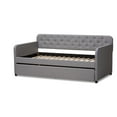 thumbnail image 5 of Wholesale Interiors Camelia Modern MDF Daybed with Pull-Out Trundle Gray, 5 of 7