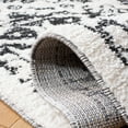 thumbnail image 5 of SAFAVIEH Moroccan Tassel Layla Medallion Shag Area Rug, Ivory/Black, 4'5" x 6'5", 5 of 8