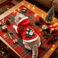 thumbnail image 2 of Christmas Pet Costume for Small Medium Dogs and Cats, Holiday Hoodie Outfit with 3D Print, Adjustable Drawstring, Stretch Fabric Party Dress Up, Multiple Sizes, Easy On and Off, 2 of 7