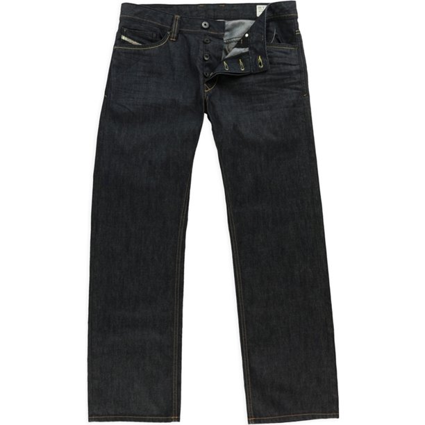 Diesel Viker Regular Fit Jeans para Hombre, Azul, 33W x 30L Diesel Ajuste regular