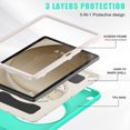 thumbnail image 6 of Allytech for Galaxy Tab A9 8.7" Case SM-X110 X115, Heavy Duty Shockproof Rotating Kickstand Kids Friendly Rugged Hybrid PC TPU Back Cover Case for Samsung Galaxy Tab A9, Mintgreen, 6 of 9