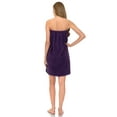 thumbnail image 2 of TowelSelections Women's Wrap Adjustable Cotton Terry Spa Shower Bath Gym Cover Up Large Purple, 2 of 4