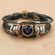 thumbnail image 1 of Pulseras para mujer, regalos para mujer, pulsera de 12 constelaciones, pulsera de cuerda de cuero, pulsera de cuerda tejida a mano para hombre y mujer, pulsera de cadena punk., 1 of 2