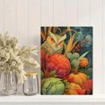 thumbnail image 2 of Artistic Owl with Pumpkins & Autumn Foliage Canvas Print, Suitable for Living Room, Bedroom, Office, Kitchen, Dining Room, 2 of 8