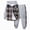 E818-Coffee, variant on NOLDARES 5 Y 2Pcs Boys Clothes Sweatsuit Set Hoodie Flannel Plaid Shirt and Jogger Pants for Kids Fall Winter Spring Outfits