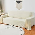 thumbnail image 4 of Dowbom Velvet Couch Cover Sofa Towel,1 2 3 4 Seater Sofa Cover Universal Antiscratch Soft Furniture Protector Full size Sofa Slipcover for Cat Dog Kids-180x180cm-E, 4 of 7