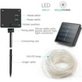 thumbnail image 7 of Solar Rope Light Outdoor, 33ft 100LED Waterproof LED Copper Fairy String Tube Lights for Party Garden Porch Yard Home Wedding Christmas Halloween Holiday Decoration Lighting (Warm White), 7 of 7