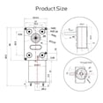 thumbnail image 2 of 370 Worm Gear Motor DC 12V 8MM D7 Axis Gearbox Reducer 6V 24V Self-locking Reverse Gearbox Length 25MM Low Speed Micro Motor
--------
,Stable Internal Structure, 2 of 6