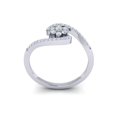 thumbnail image 3 of 1ctw Round Cut Diamond Prong Ladies Fancy Engagement Anniversary Ring Bridal Solid 18K Gold H SI2, 3 of 3