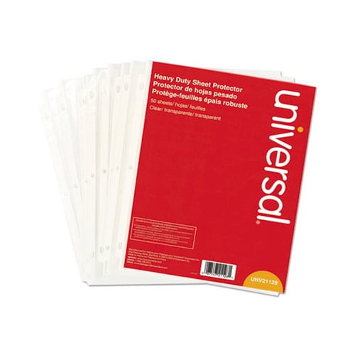 Top-Load Poly Sheet Protectors Heavy Gauge, Clear, 50/Pack