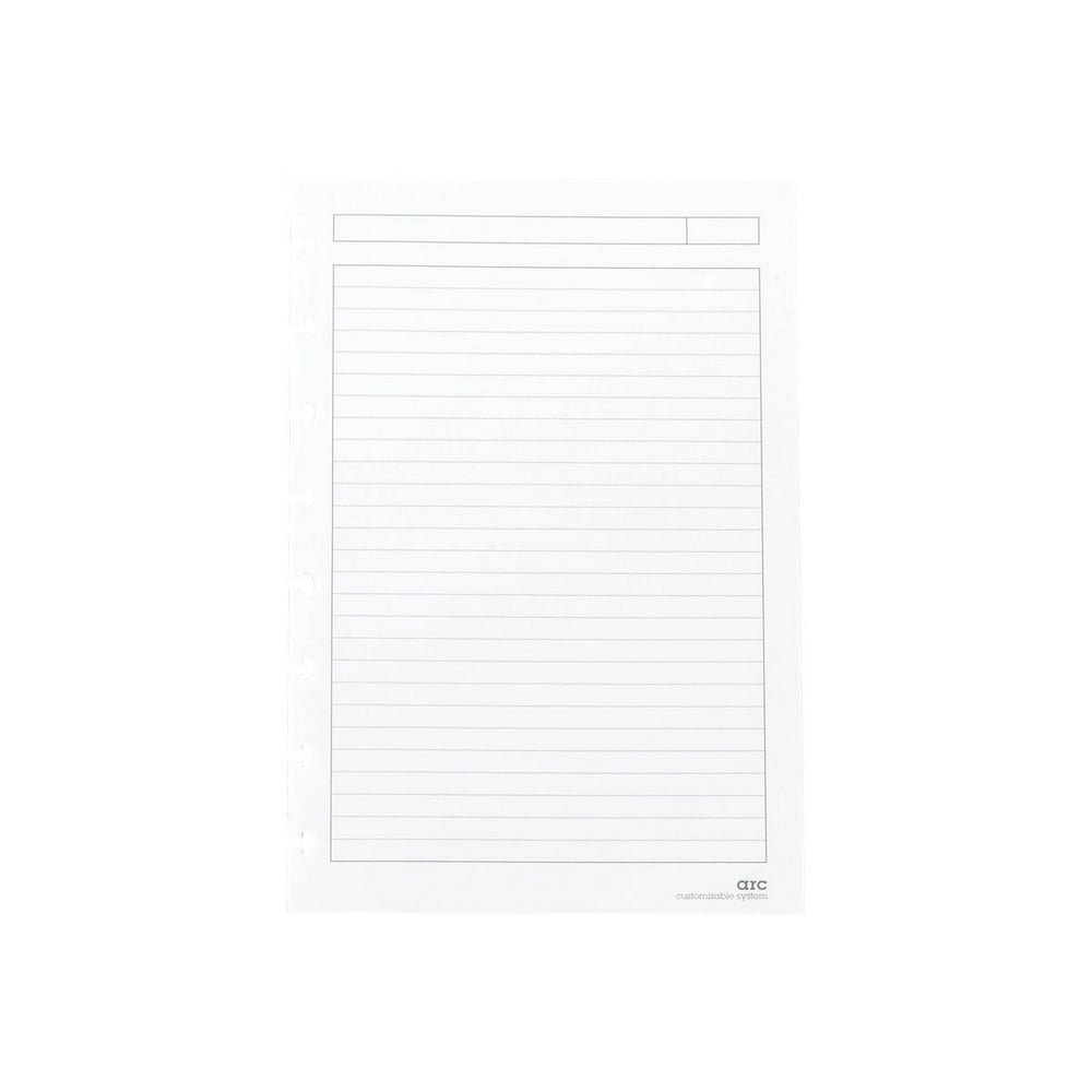Staples Premium Arc Notebook Sys Refill Paper 5.5"x8.5" Narrow Rule White 886231