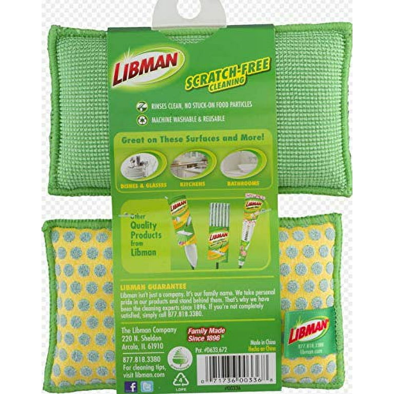 Libman Power Scrub Dots Kitchen and Bath Sponges (2-Count) 336 - The Home  Depot