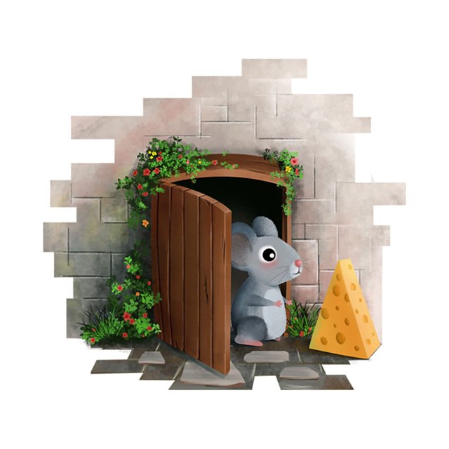 Pegatinas Para Pared Sin Agujeros, Sin Gatos, Con Ratones De Dibujos Animados, Pequeñas, Para La Habitación De Los Niños, El Salón, El Dormitorio, La Guardería, El Aula, Regalo Para Niños, Pared