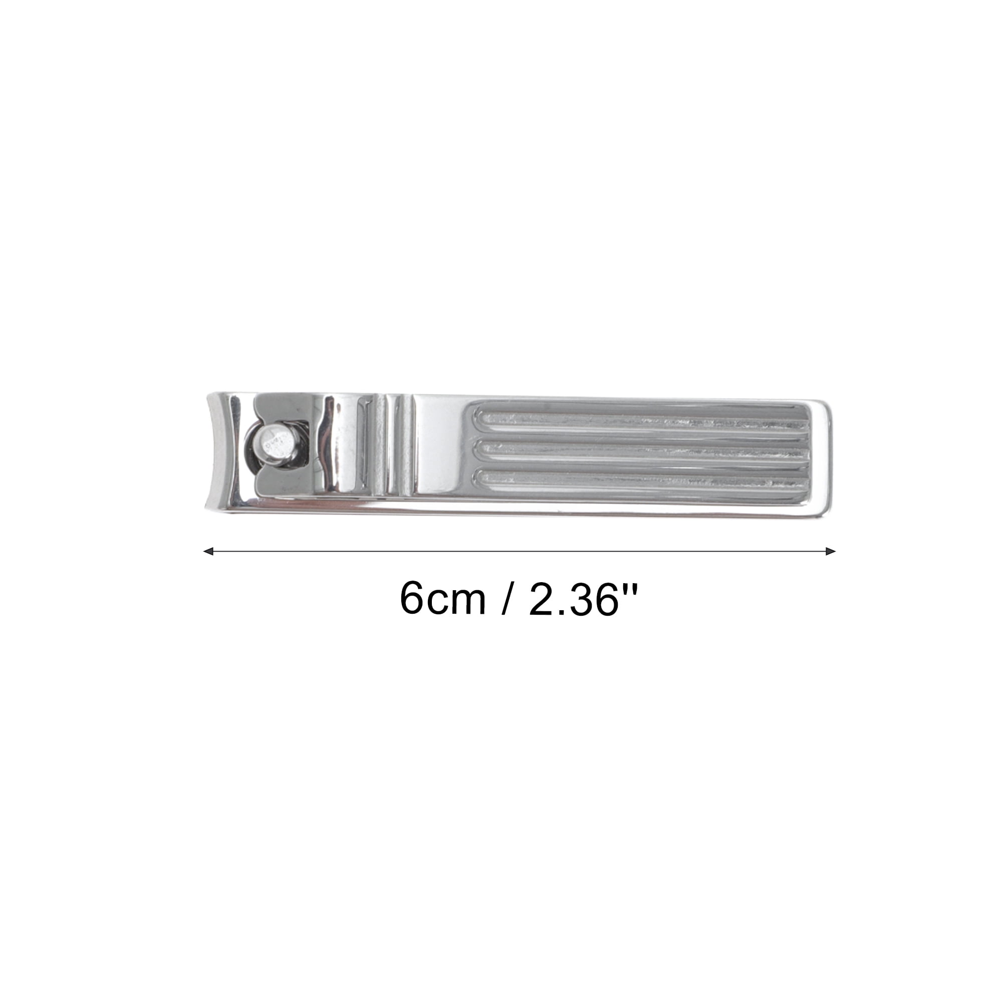 Unique Bargains Portable Nail Clippers Toenail Clippers 1 Pc Silver Tone 2.36"