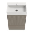 thumbnail image 6 of 20" Grey Modern Bathroom Vanity with Ceramic Sink / Freestanding, Safe & Durable for Storage, 6 of 6