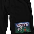 thumbnail image 2 of Beetlejuice Animated Series Beetlejuice and Lydia Men's Black Lounge Shorts-Large, 2 of 4