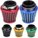 thumbnail image 5 of Cono de filtro de aire redondo de 38 mm Kit de inducción de entrada de aire frío automático universal para motocicleta todoterreno ATV Four Pit Bike (rojo), 5 of 5