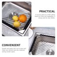 thumbnail image 2 of Guiyong Sink Corner Drying Rack Triangular Sponge Holder Sink Rolling-up Drying Rack, 2 of 6