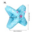 thumbnail image 4 of DeeCozy Swimming Ring Light Blue Swimming Ring with Double Airbags Sturdy PVC Inflatable Float Ring Underarm Wearing Floating Swimming Ring for Water Activity, 4 of 8