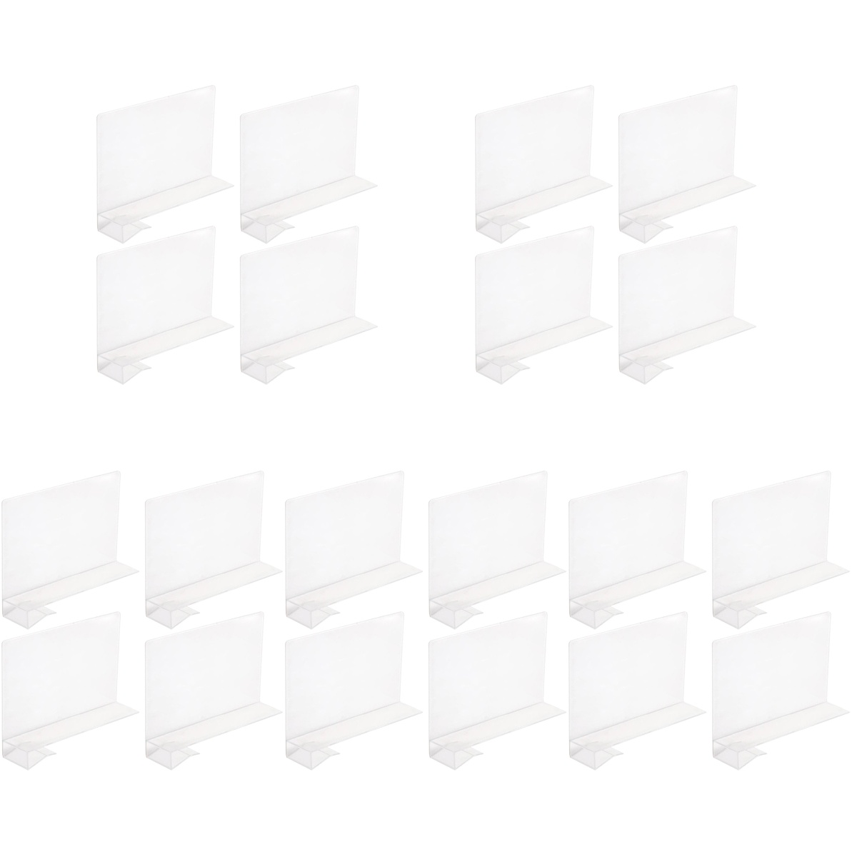 Bestonzon 20 Pcs Multifunctional Shelves Dividers Library Books