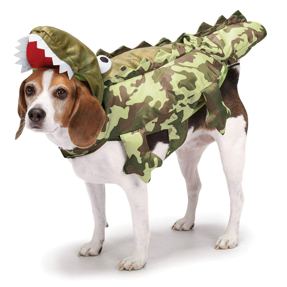 Zack & Zoey Camo Alligator Costume for Dogs, XSmall, A pet costume that doubles as scary and