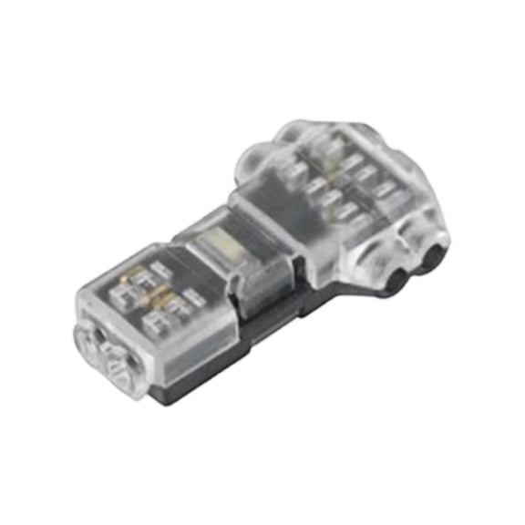 T-Type T2 Dual-Wire Plug Quick Connector, Wiring Terminal With No Stripping, No Soldering, Tool-Free Fast Connection, Dual-Wire Plug Structure, Efficient - No Stripping, No