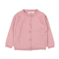 thumbnail image 2 of KYAIGUO Baby Girls Cardigan Sweater 100% Cotton Long Sleeve Sweater Toddler Boys Soft Knit Sweater Kids Button up Uniform 12M-7T, 2 of 9