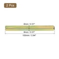 thumbnail image 2 of Unique Bargains 2Pack Poignée de Porte Broche, 100mm de Long Broche de Porte Pièces de Poignée de Porte de Remplacement, Or, 2 of 6