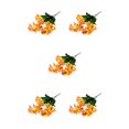 thumbnail image 2 of Monstrate 3x Iris simulado Japonica Decoraciones para el hogar color naranja, 2 of 6