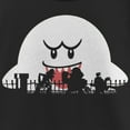 thumbnail image 2 of Girl's Nintendo Halloween Boo Silhouettes Graphic Tee Black Large, 2 of 4