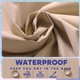 thumbnail image 4 of RainRider Rain Pants Waterproof Men Women Lightweight Rain Over Trousers Cargo Hiking Pants for Golf Riding Fishing(Khaki, X-Large), 4 of 7