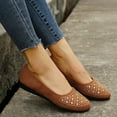 thumbnail image 6 of Fesfesfes Women Shoes Dressy Almond Toe Fashion Outer Wear Baotou Middle Heel Mesh Sandals Breathable Non-slip Soft Sole Shoes 35(4.5), 6 of 9