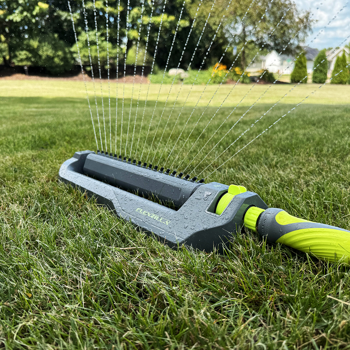 Flexzilla® Oscillating Lawn Sprinkler, 4,200 sq. ft., ZillaGreen™