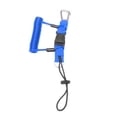 thumbnail image 2 of Hebilla de cordón para cámara de buceo, canoa, cámara de cuerda de seguridad, cordón en espiral perdido para herramienta de submarinismo Azul, 2 of 8