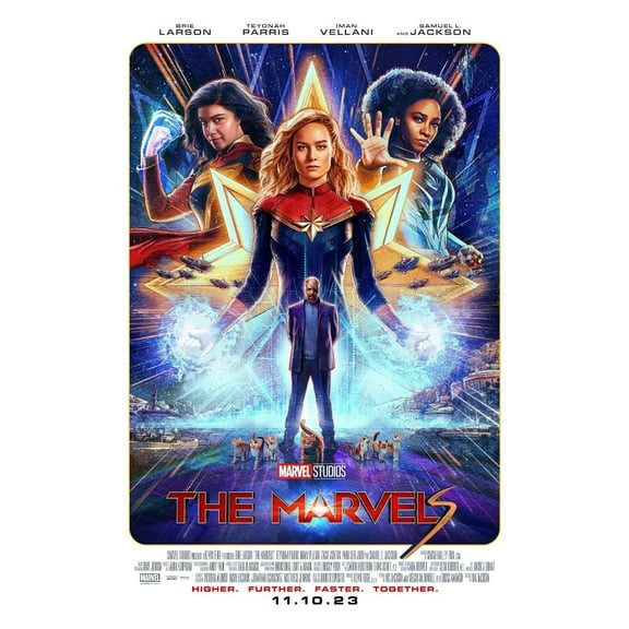The Marvels Movie Poster Glossy Quality Paper No Frame Photo Art Print Size 16x20