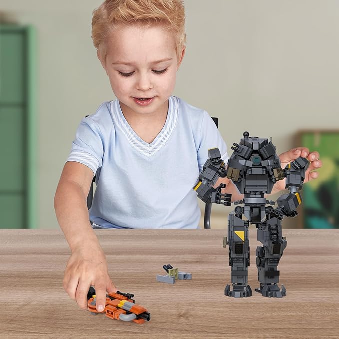 Titan Ion Robot Building Blocks Set Game Figures Mecha Bricks Toys Gifts for Adults and Boys