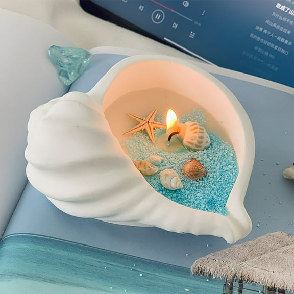 100Fens Natural Candles Conch Soy Wax Gel Candle With Oil Decorative Candles Therapeutic Candles For Women Meditation Stress