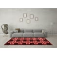 thumbnail image 3 of Ahgly Company Machine Washable Indoor Square Southwestern Red Country Area Rugs, 6' Square, 3 of 4